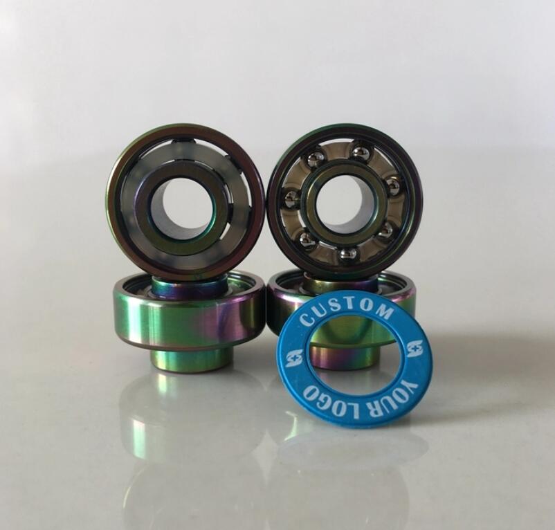 Titanium Coated Custom Skateboard Bearing