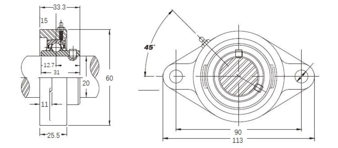 UCFL204 BEARING 