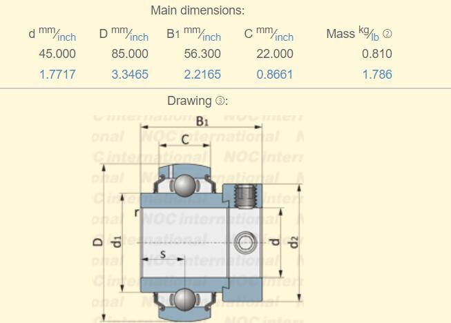 GE45-KRR-B Bearings 